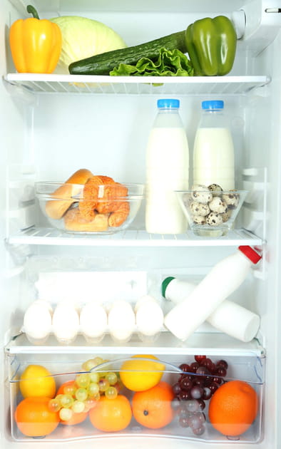 Les aliments &agrave; ranger dans la zone fra&icirc;che
