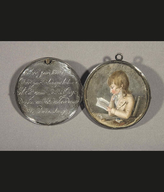 Miniature de Louis&nbsp;XVII en prison