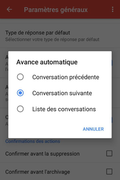Sauter automatiquement d'un message &agrave; l'autre