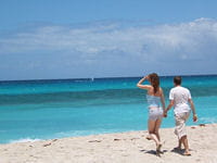 balade sur une plage paradisiaque