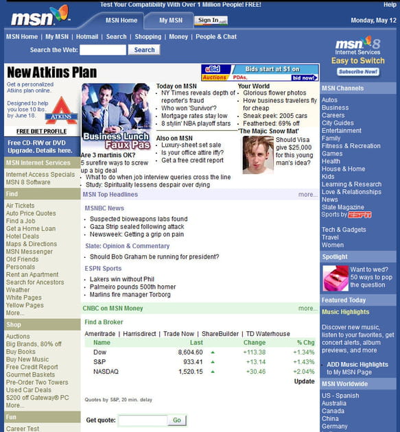 MSN en 2003