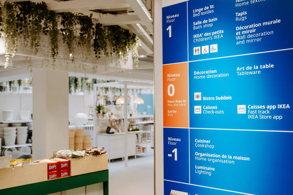 Un magasin sur trois &eacute;tages