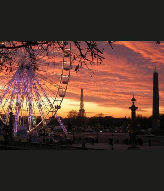 Coucher de soleil sur la Concorde