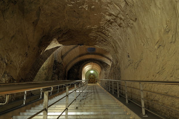 Escalier vers les crayères, Reims