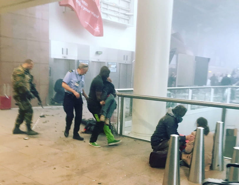 Sc&egrave;ne d'horreur &agrave; l'a&eacute;roport de Bruxelles