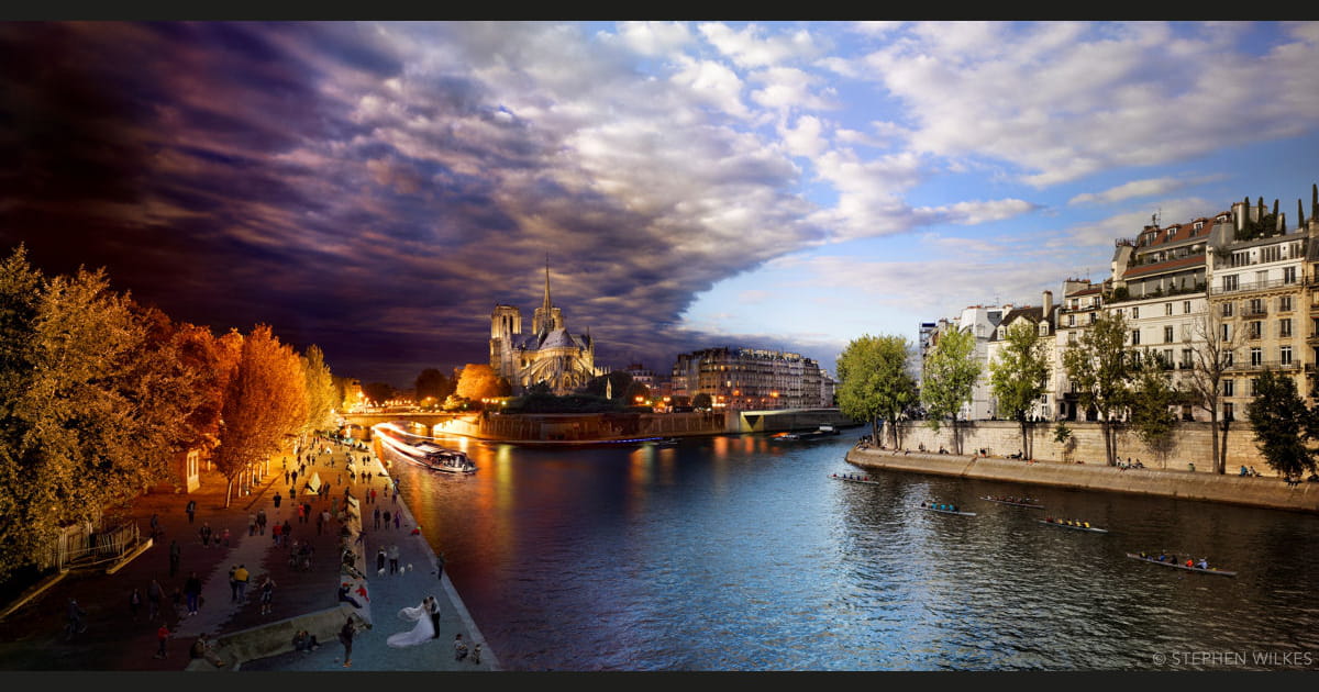 Depuis le Pont de la Tournelle &agrave; Paris