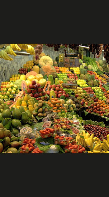 Au march&eacute; couvert de la Boqueria