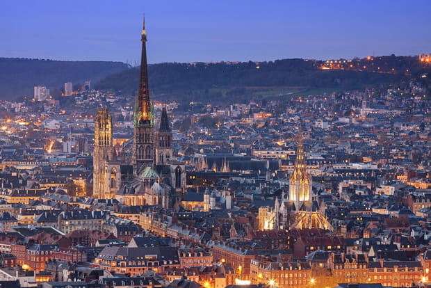 La cathédrale de Rouen, la plus haute église de France