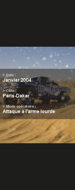Alerte sur le Paris-Dakar