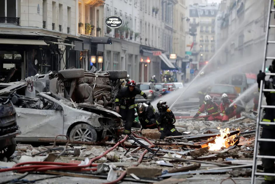 Explosion de gaz &agrave; Paris