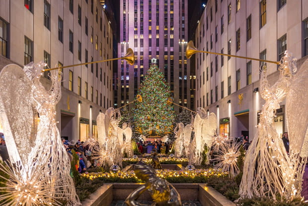 Le sapin de Noël au Rockefeller Center à New York