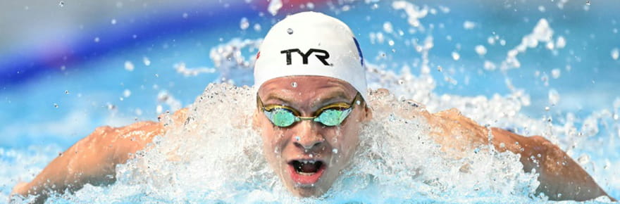 Mondiaux de natation: L&eacute;on Marchand remporte largement le 400&nbsp;m 4&nbsp;nages&nbsp;