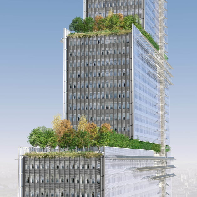 Un hectare de terrasses arbor&eacute;es