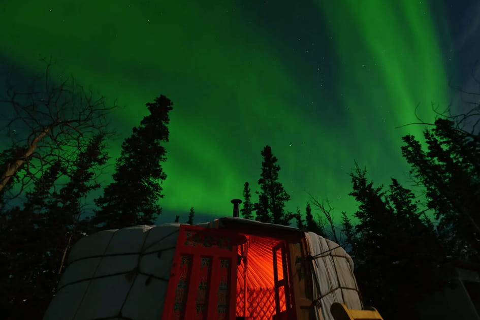 Une yourte mongole au Canada