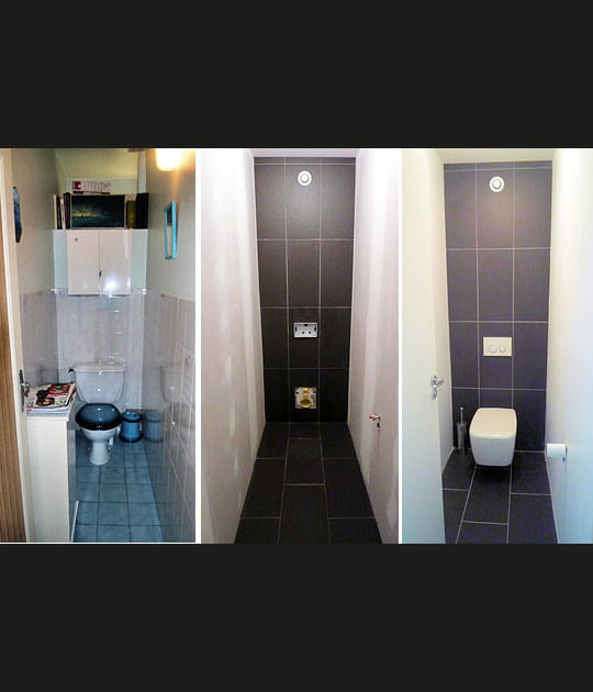 La pi&egrave;ce des wc a &eacute;t&eacute; enti&egrave;rement refaite
