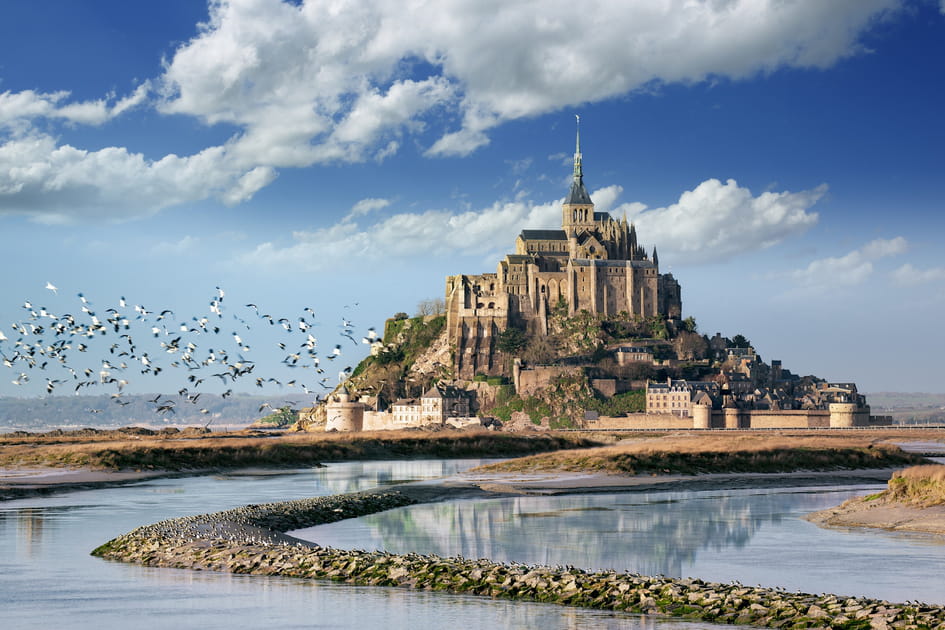 Le mont Saint-Michel en France