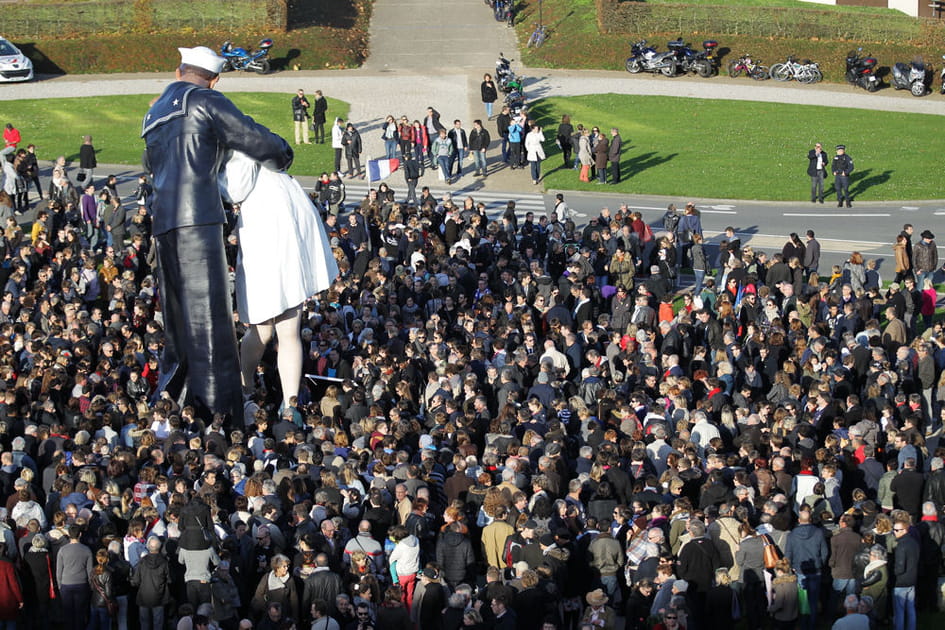 Le &quot;baiser&quot; de la foule