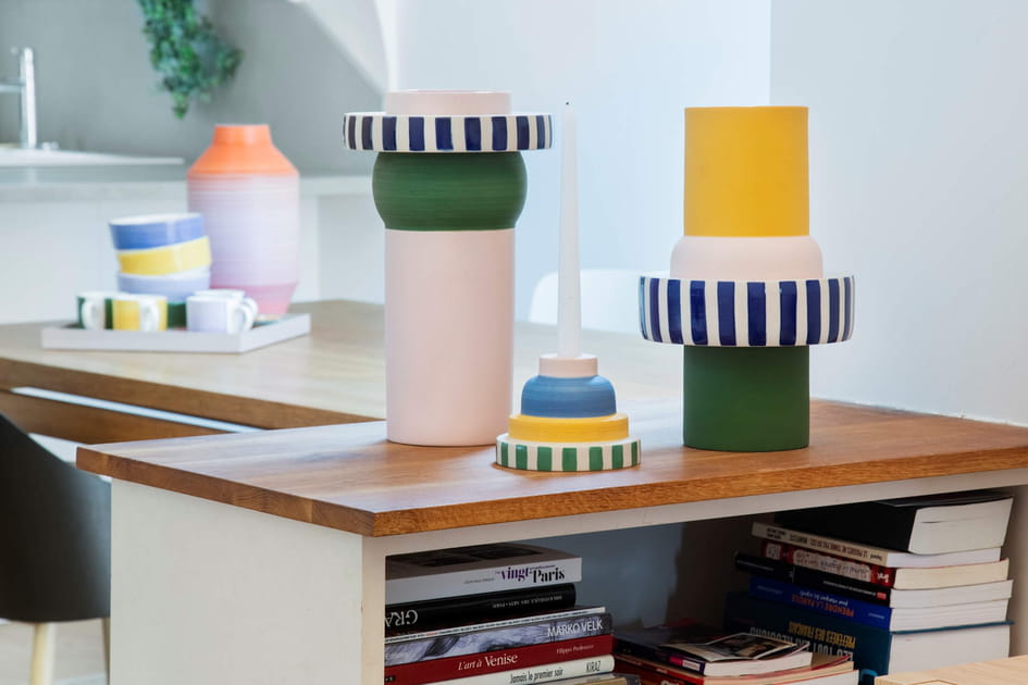 Des objets d&eacute;co graphiques et color&eacute;s