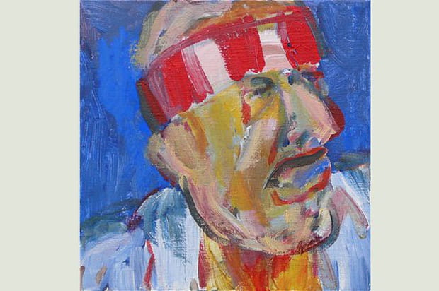 Bandeau coloré, visage cuivré