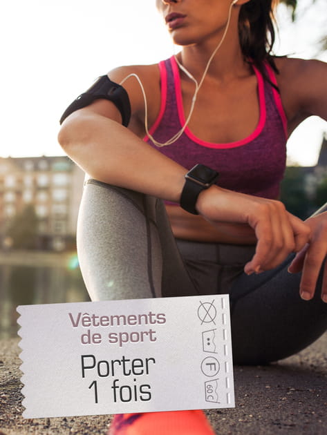 Les v&ecirc;tements de sport&nbsp;: 1&nbsp;fois