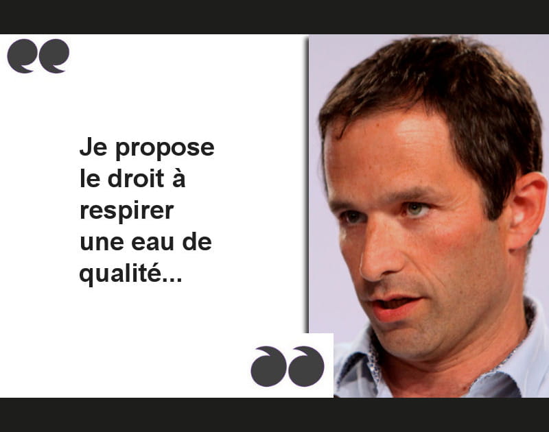 Hamon&nbsp;: &quot;Respirer une eau de qualit&eacute;&quot;