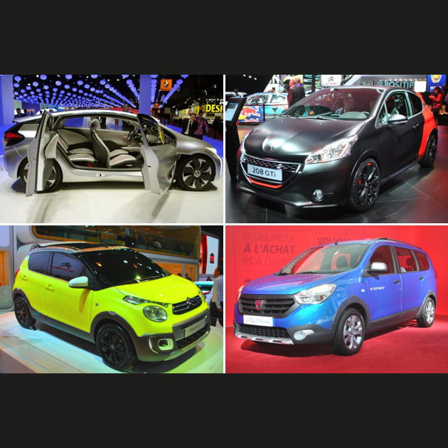 Les voitures fran&ccedil;aises du Mondial de l'Auto