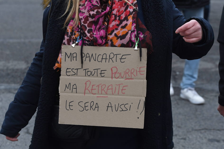 Pancarte &agrave; l'image de la retraite