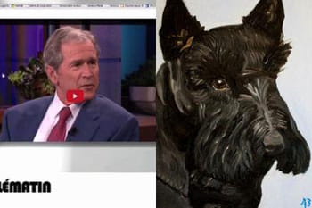 Zapping TV : George Bush se met à la peinture