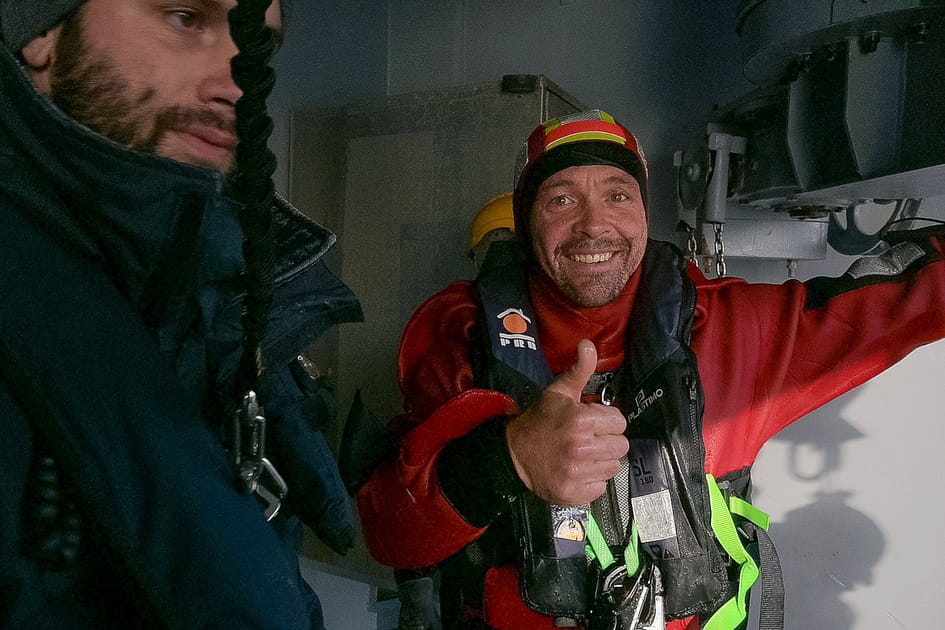 Le sauvetage du navigateur du Vend&eacute;e Globe K&eacute;vin Escoffier