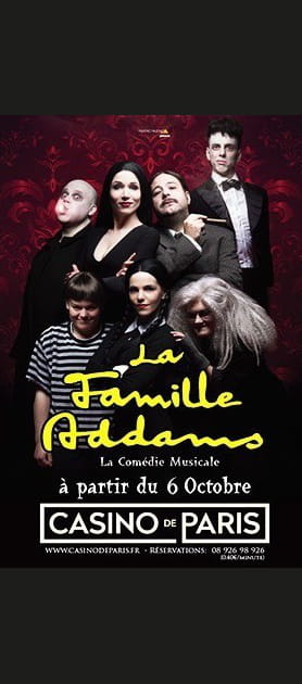 La Famille Addams fait frissonner le Casino de Paris