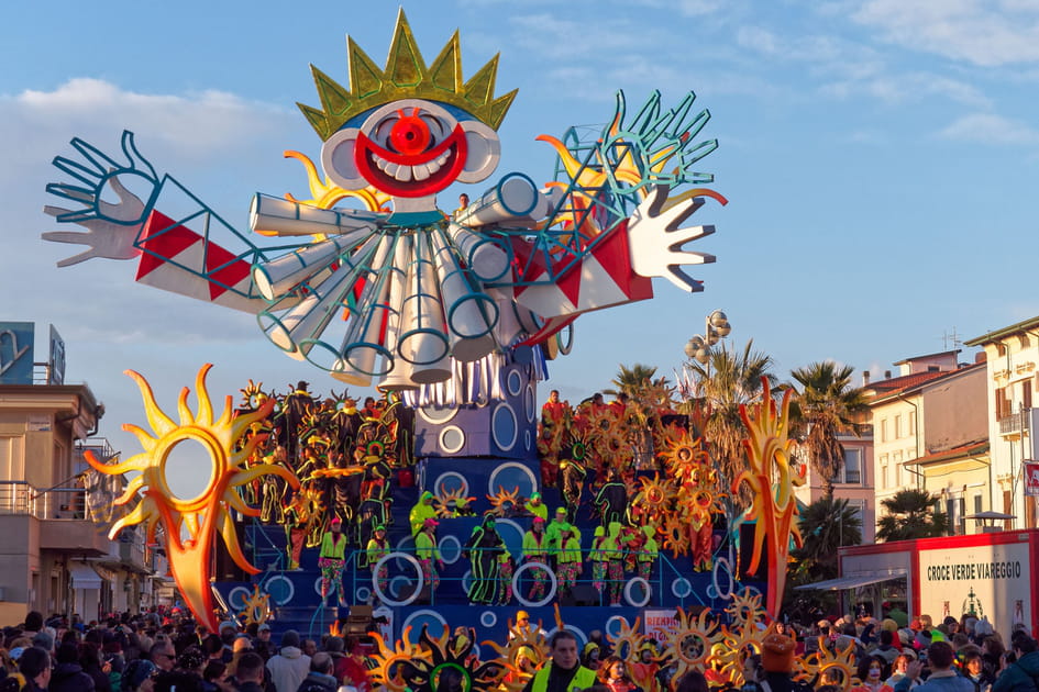 Le carnaval de Viareggio en Italie