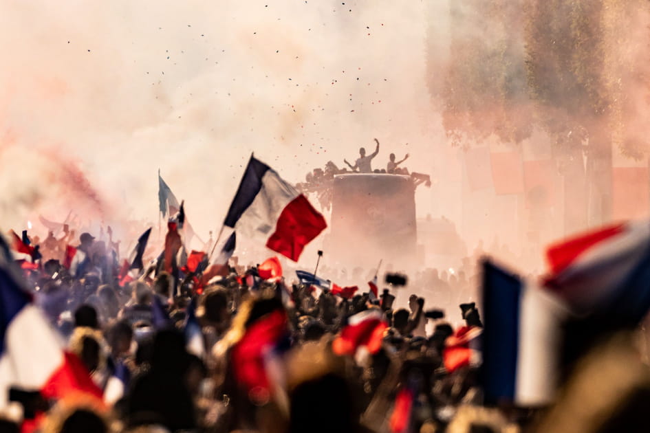 Parade victorieuse des Bleus