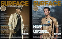 les couvertures du 1er numéro de surface football magazine.