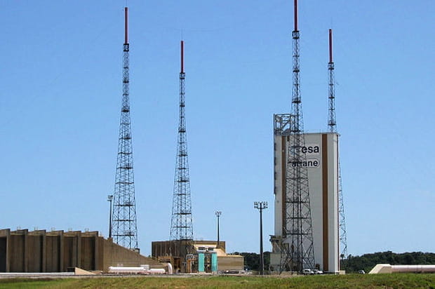 Pas de tir de la fusée Ariane 5