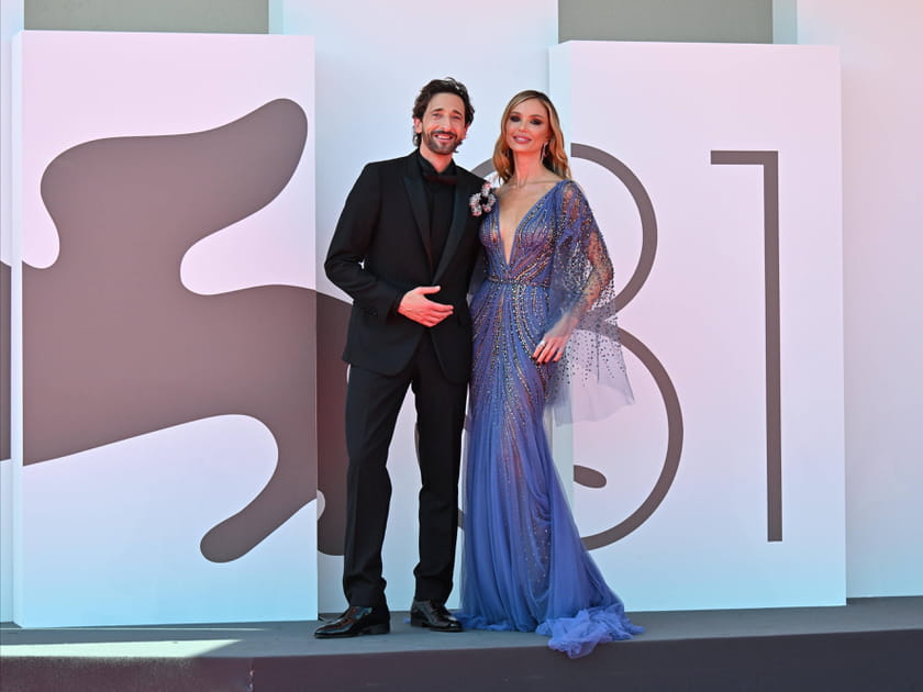 Adrien Brody et sa compagne Georgina Chapman &agrave; Venise