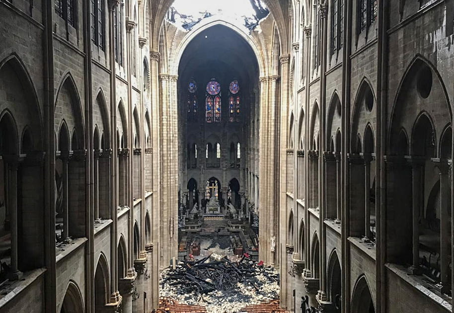 Les photos de Notre-Dame apr&egrave;s les flammes