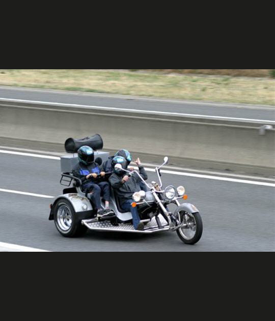 Trois roues pour trois personnes