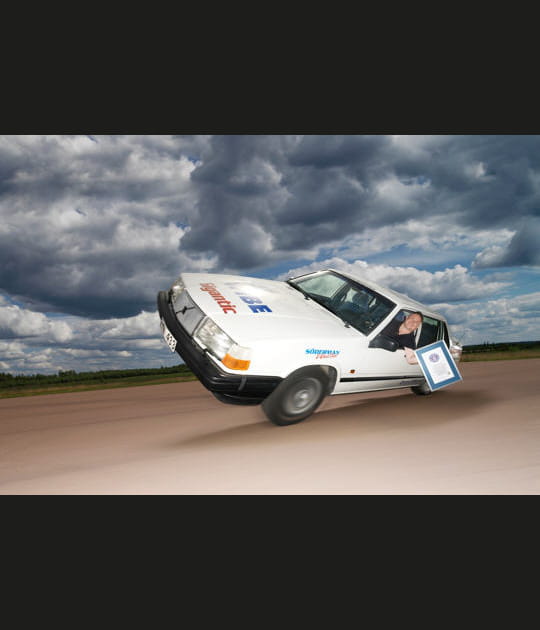 Voiture sur deux roues