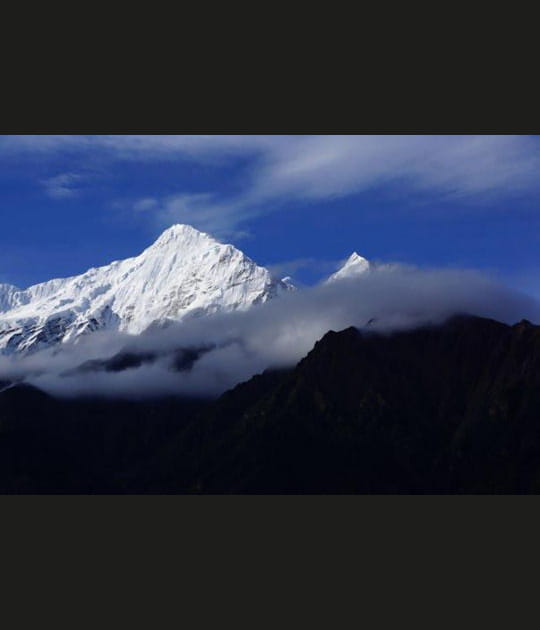 Devant les Annapurnas