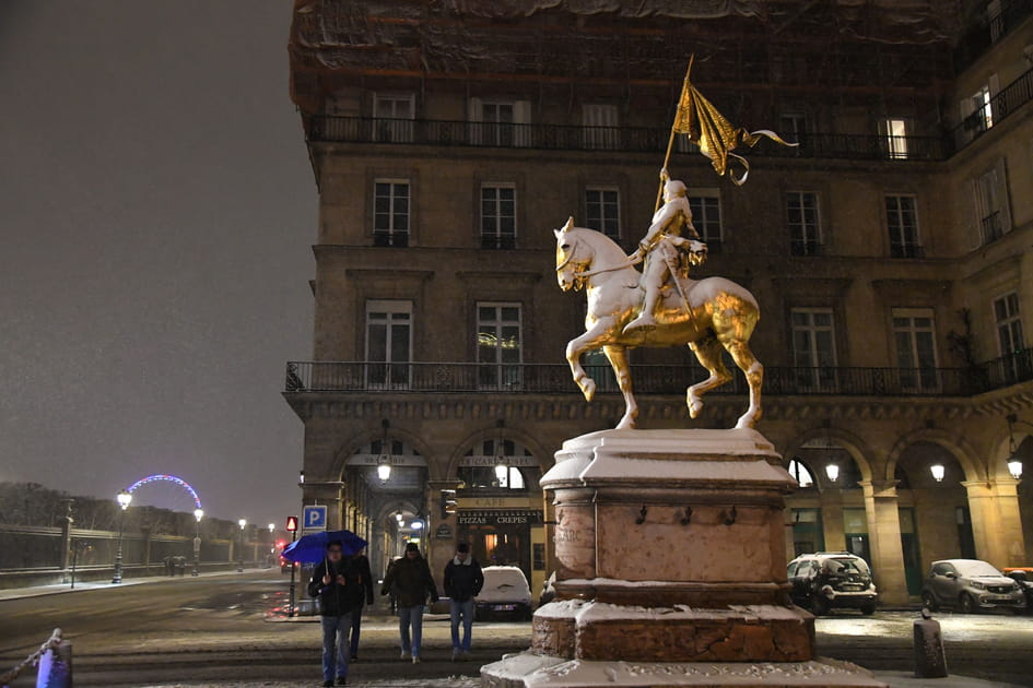 Les images de la neige &agrave; Paris et en France