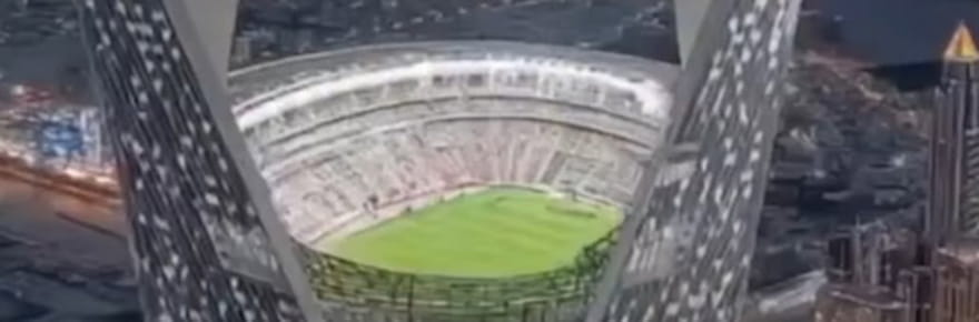 Jouer au foot &agrave; 350m de hauteur, ce stade totalement fou pour la Coupe du monde 2034&nbsp;en Arabie Saoudite