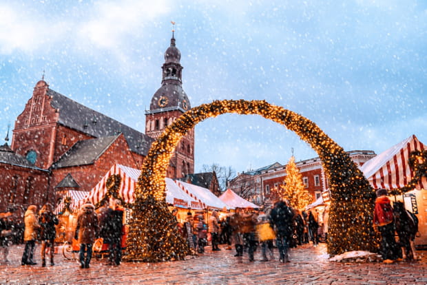 Ces lieux où s'imprégner de la magie de Noël : le long du canal de Riga, en Lettonie