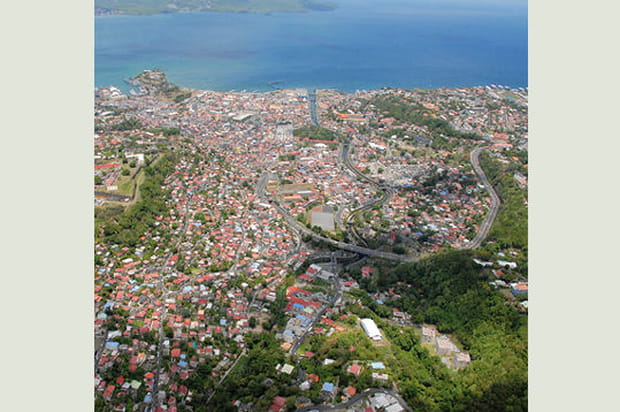 Fort de France vue du ciel