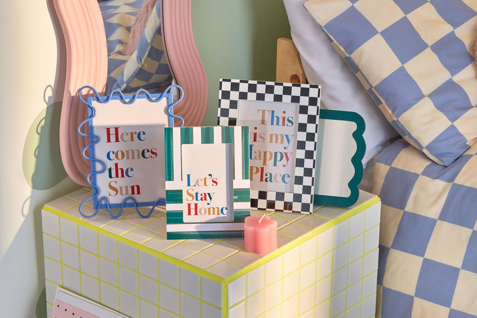 La petite d&eacute;co se tient &agrave; carreaux