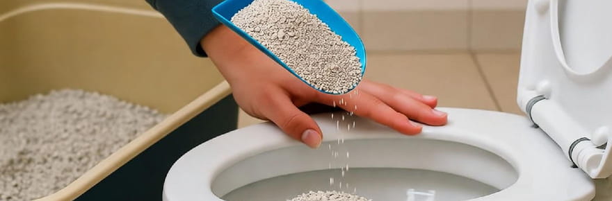 Peut-on jeter la liti&egrave;re du chat dans les toilettes&nbsp;? La r&eacute;ponse d'un v&eacute;t&eacute;rinaire