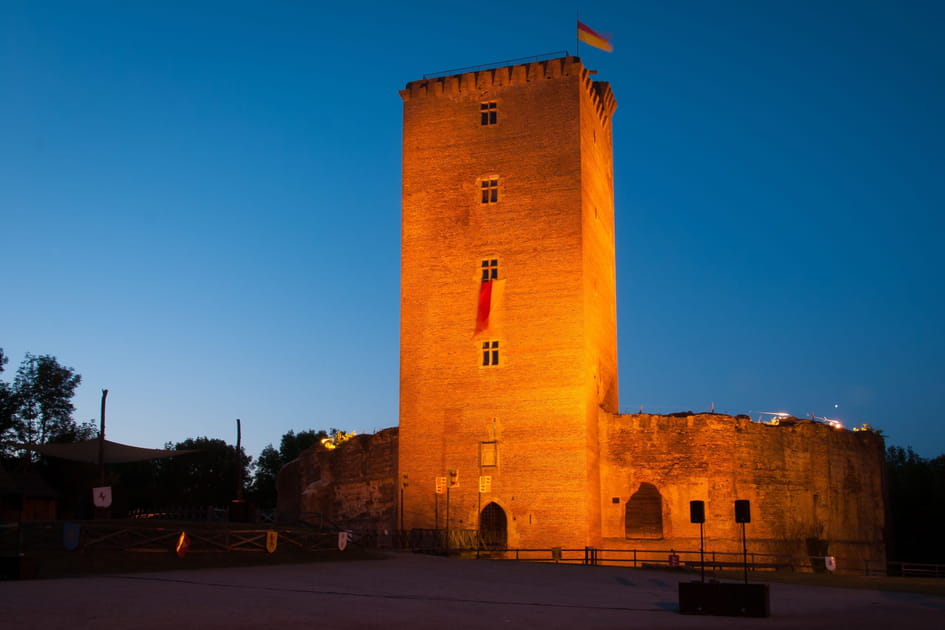 Observation du ciel au ch&acirc;teau de Montaner