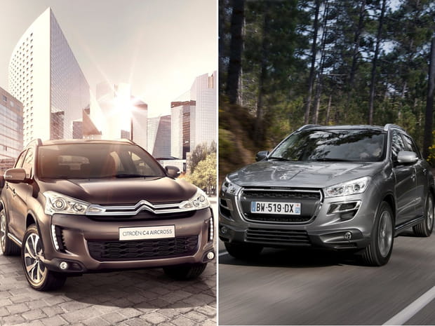 Citroën C4 Aircross et Peugeot 4008