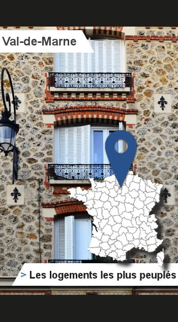 94 - Val-de-Marne&nbsp;: le&nbsp;plus grand nombre d&rsquo;habitants par&nbsp;logements