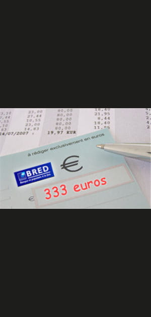 15e ex-aequo - Banque populaire Bred&nbsp;: 333&nbsp;euros&nbsp;par&nbsp;an