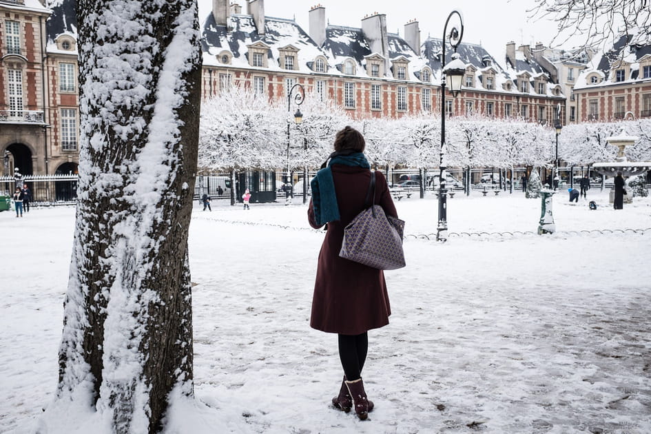 Les images de la neige &agrave; Paris et en France